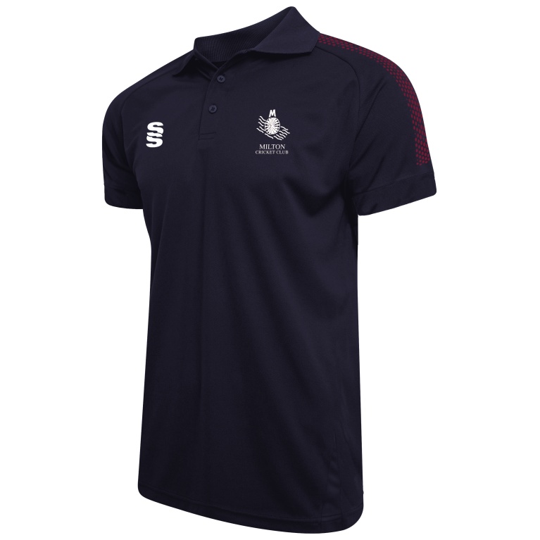 Women's Dual Solid Colour Polo : Navy